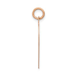 14k Rose Gold Heart Pendant, Smooth Disc Ideal for Engraving, Minimalist Romantic Jewelry for Women