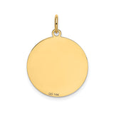 14k Yellow Gold Chihuahua Dog Silhouette Pendant, Pet Lover Animal Charm for Women or Unisex