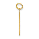 14k Yellow Gold Siberian Husky Pendant, Dog Charm with Disc Design for Pet Lovers