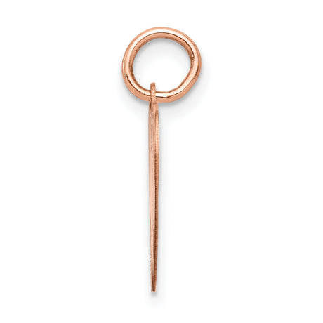 14k Rose Gold Heart Pendant with Chalice Holy Communion Symbol, Christian Keepsake Charm