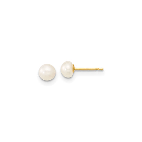 4-5mm FWC Pearl Bracelet Earrings Charm Pendant in Real 14k Yellow Gold