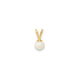 4-5mm FWC Pearl Bracelet Earrings Charm Pendant in Real 14k Yellow Gold