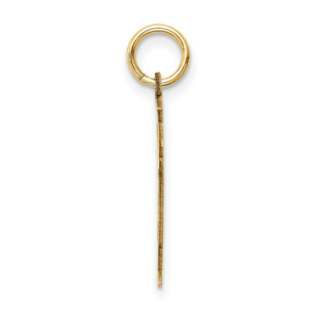 14k Yellow Gold Boy Figure Pendant with Overalls and Cap, Family Themed Charm