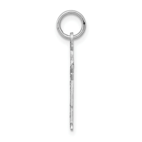 14k White Gold Boy Charm Pendant with Cap and T-Shirt, Family Keepsake Jewelry