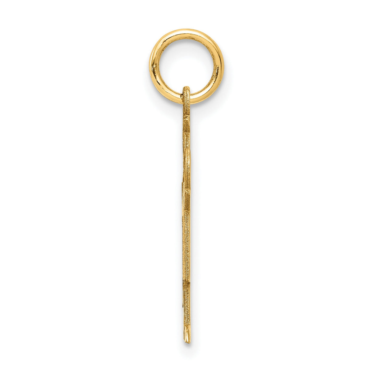 14k Yellow Gold Boy Charm Pendant with Cap, Stylized Family Keepsake Jewelry