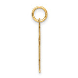 14k Yellow Gold Boy Charm Pendant with Cap, Stylized Family Keepsake Jewelry