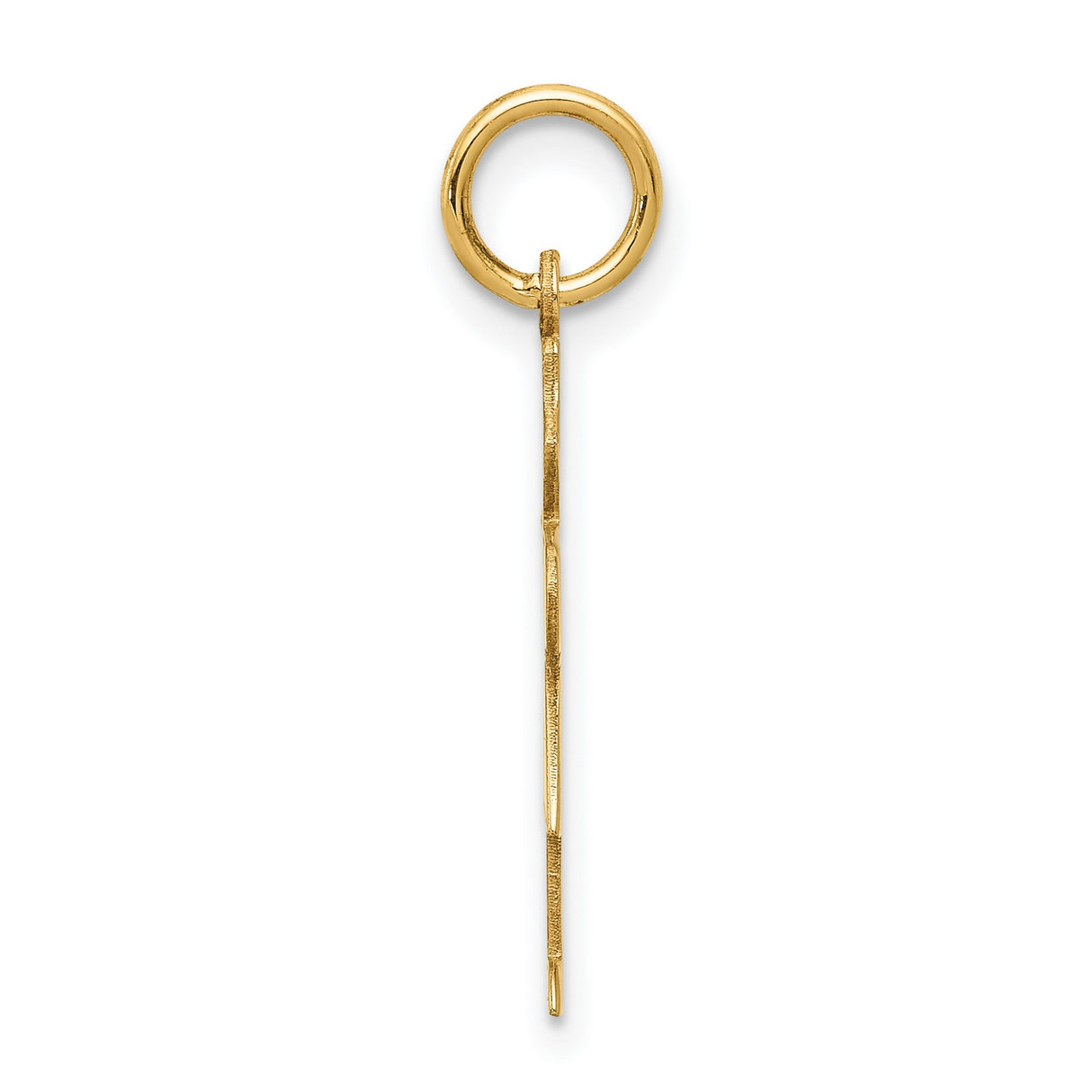 14k Yellow Gold Girl Shaped Pendant with Bow, Its a Girl Charm, Newborn Jewelry