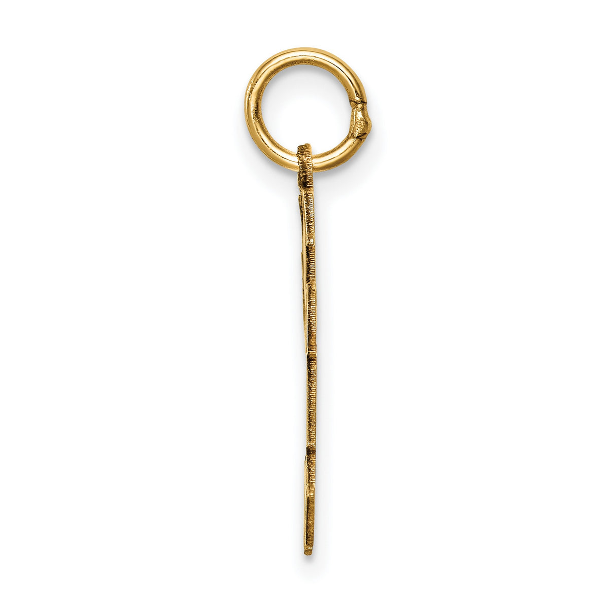 14k Yellow Gold Girl Pendant with Pigtails Dress Silhouette, Sentimental Family Charm