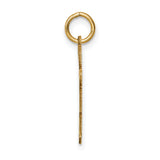 14k Yellow Gold Boy Shaped Pendant, Simple Figure with Short Hair, Sentimental Family Charm