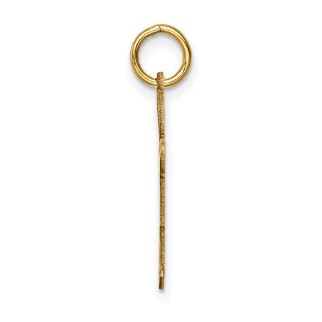 14k Yellow Gold Boy Shaped Pendant, Simple Figure with Short Hair, Sentimental Family Charm