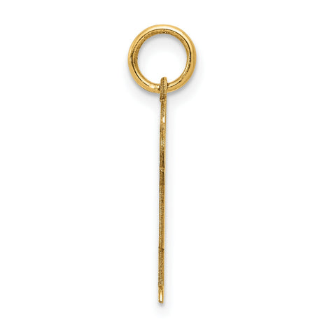 14k Yellow Gold Boy Charm Pendant, Simple Silhouette Family Jewelry for Mothers