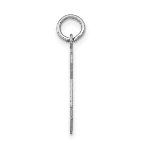 14k White Gold Boy Pendant Charm with Baseball Cap, Minimalist Family Keepsake Jewelry