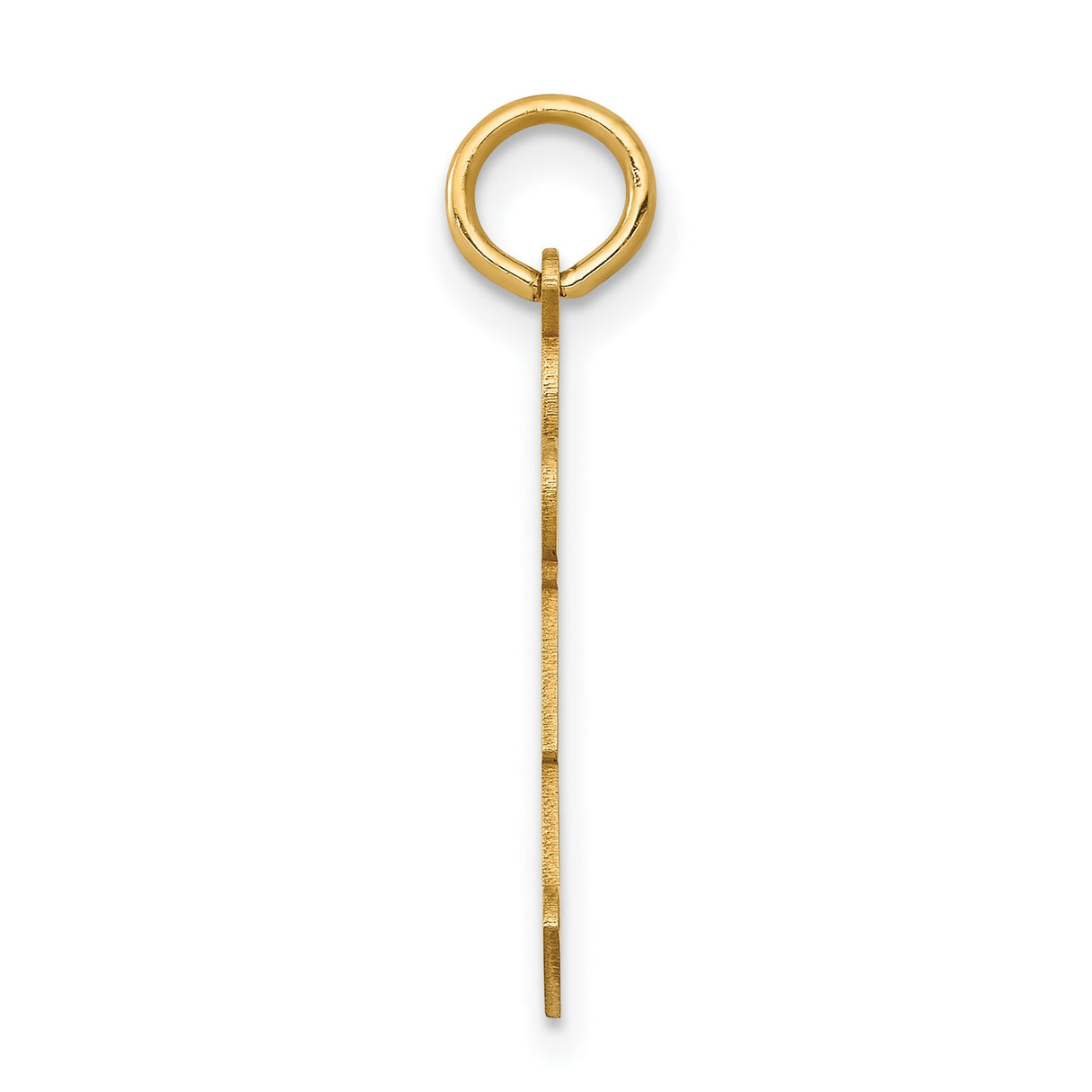 14k Yellow Gold Boy Charm Pendant with Striped Shirt and Sideways Cap Design