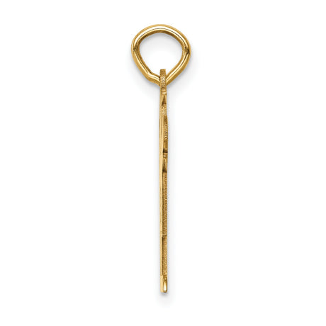 14k Yellow Gold Boy Pendant with Sideways Cap, Cartoon Style Family Charm