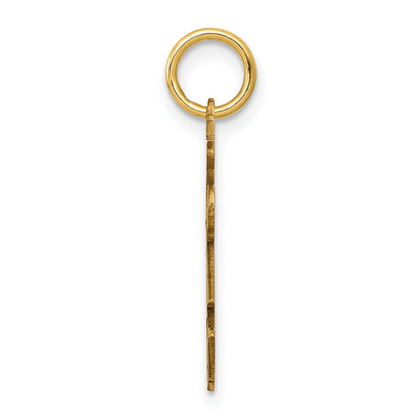 Kid Charm Pendant in Real 14k Yellow Gold