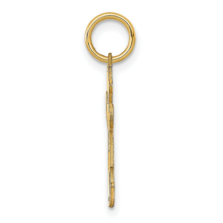 Kid Charm Pendant in Real 14k Yellow Gold