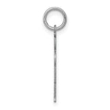 14k White Gold Boy Charm Pendant with Heart, Cartoon Style Figure with Cap
