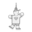 Kid Charm Pendant in Real 14k White Gold