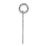 Kid Charm Pendant in Real 14k White Gold