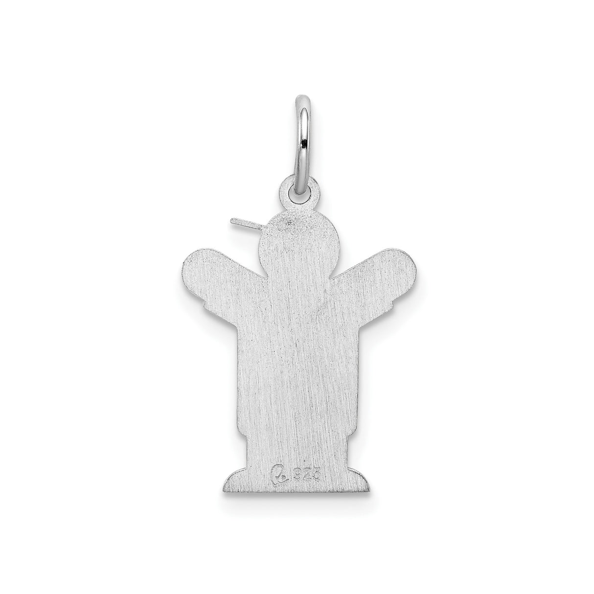 Sterling Silver Boy Pendant Charm with Outstretched Arms, Family Symbol Jewelry for Women