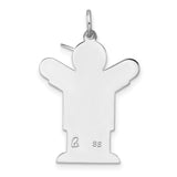 Kid Charm Pendant in Real 925 Sterling Silver