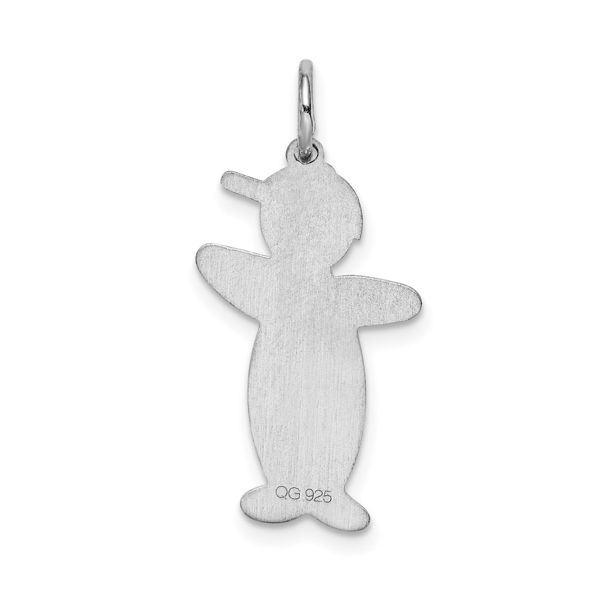 Sterling Silver Boy Charm Pendant with Overalls and Baseball Cap, Motherhood Keepsake Jewelry