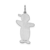 Sterling Silver Boy Charm Pendant with Overalls and Baseball Cap, Motherhood Keepsake Jewelry
