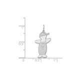 Sterling Silver Boy Charm Pendant with Overalls and Baseball Cap, Motherhood Keepsake Jewelry