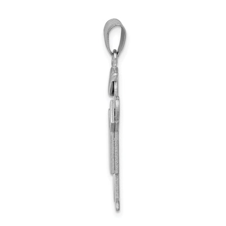 14k White Gold Boy Charm Pendant with Cap, Minimalist Family Jewelry for Moms