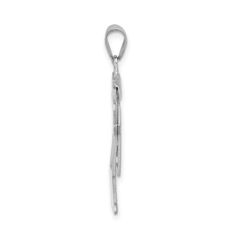 14k White Gold Boy Charm Pendant with Cap, Minimalist Family Jewelry for Women or Moms