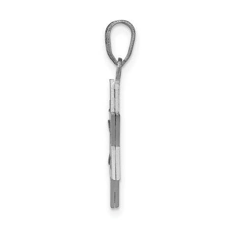 14k White Gold Star of David Pendant, Unisex Judaica Jewelry Charm for Men and Women