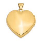 Floral Heart Locket Charm Pendant in Real 14k Multi-Tone Gold