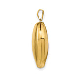 14k Yellow Gold Heart Locket Pendant with Polished Finish, Classic Keepsake Jewelry for Women