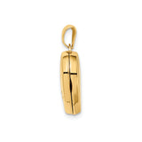 14k Yellow Gold Heart Locket Pendant with Diamond, Star Accent, Special Daughter Engraving