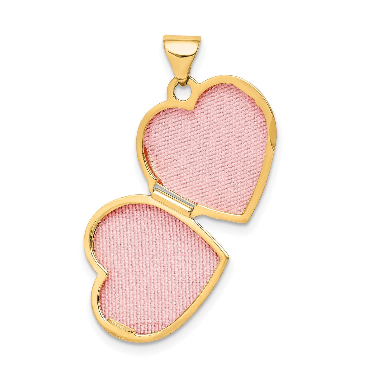 14k Yellow Gold Heart Locket Pendant with Diamond, Star Accent, Special Daughter Engraving
