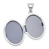14k White Gold Oval Floral Locket Pendant, Dainty Sentimental Jewelry for Women