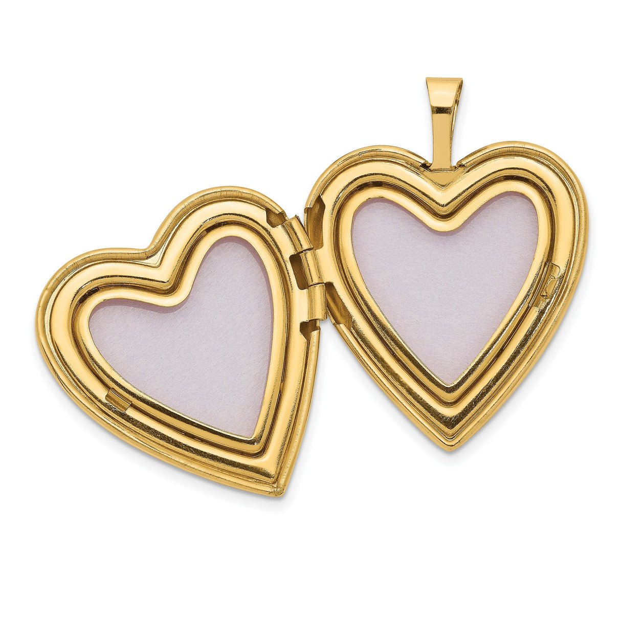 14k Yellow Gold Heart Locket Pendant with Floral Scroll Engraving, Classic Keepsake Jewelry for Women