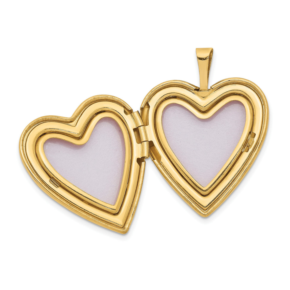 14k Yellow Gold Heart Locket Pendant with Floral Design, Vintage Romantic Jewelry for Women