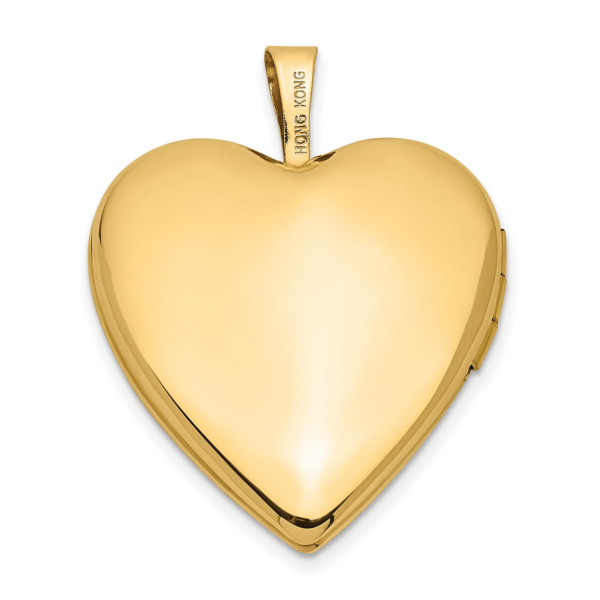 14k Yellow Gold Heart Locket Pendant with Pink Rose and Green Leaves, Floral Memory Jewelry