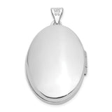 14k White Gold Oval Locket Pendant with Filigree Swirl Design, Vintage Style Keepsake for Women