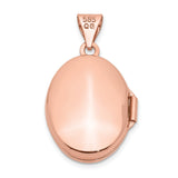 14k Rose Gold Locket Pendant with Diamond Starburst Design for Women
