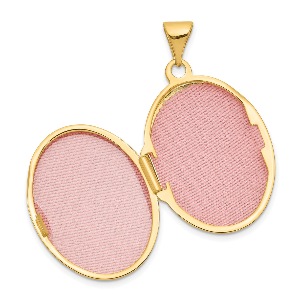 14k Yellow Gold Oval Locket Pendant with Raised Tree of Life Design