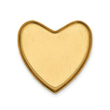 14k Yellow Gold Heart Locket Pendant with Starburst Design and Diamond Accent