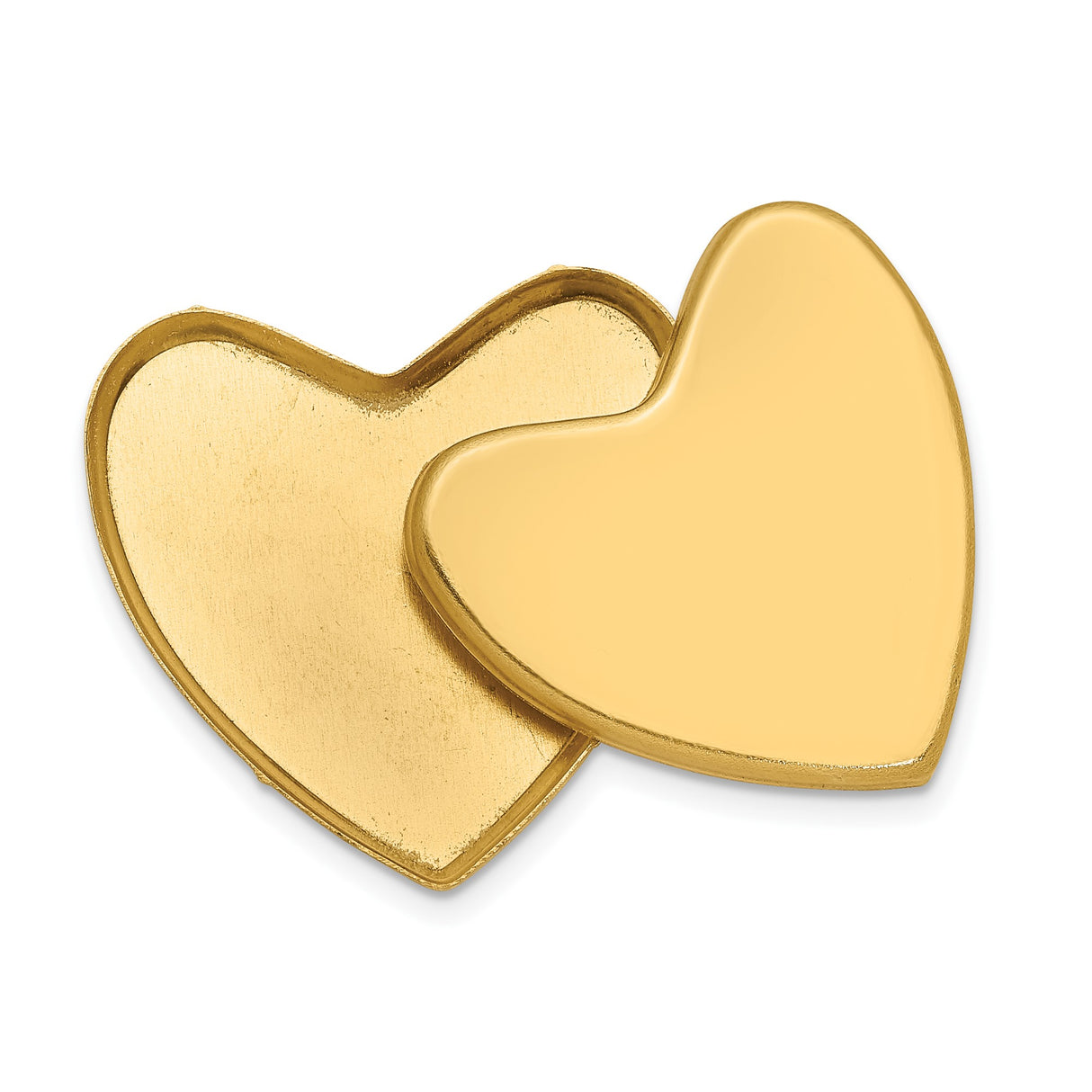 14k Yellow Gold Heart Locket Pendant with Starburst Design and Diamond Accent