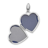Diamond 16mm Princess Charm Pendant in Real 14k White Gold