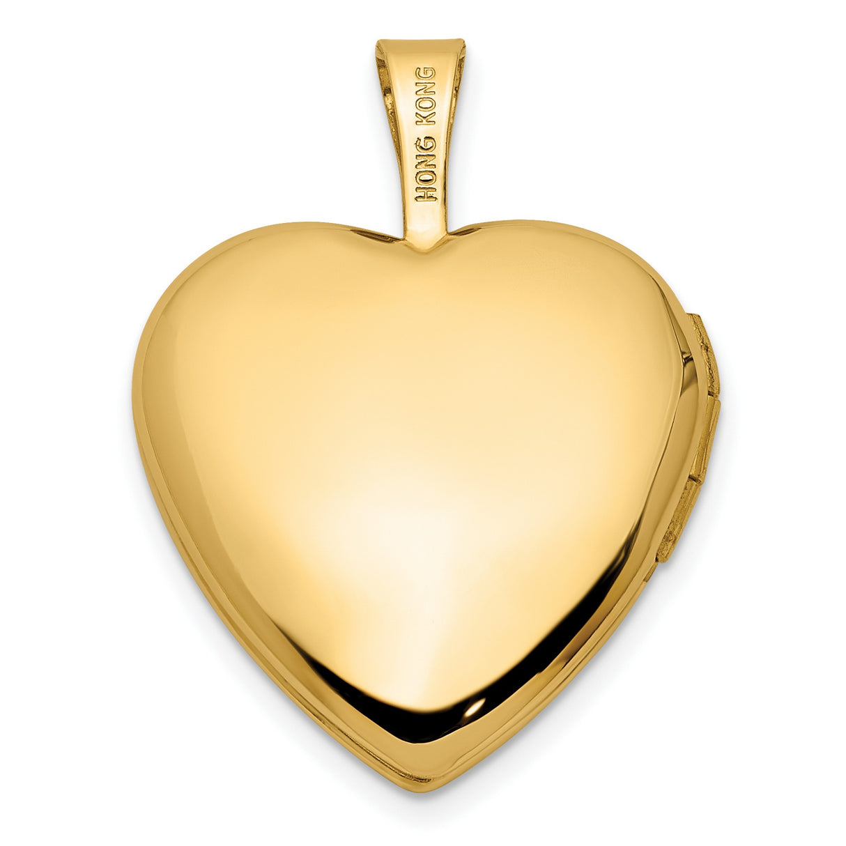 14k Yellow Gold Heart Locket Pendant with Paw Prints, Pet Memorial Jewelry for Women