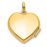 14k Multi-Tone Gold Heart Locket Pendant with Tri-Color Rainbow Design, Chase the Rainbow Engraving
