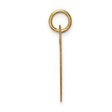 14k Yellow Gold Heart Lock Pendant, Solid Padlock Charm with Polished Finish, Minimalist Design