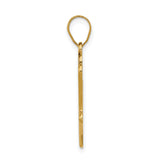 14k Yellow Gold Hand-Shaped Pendant with Colorful Enamel Fingers and Smiling Face Design