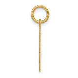 14k Yellow Gold Pendant with Raised Cameo Profile, Scalloped Edge, Vintage-Inspired Charm